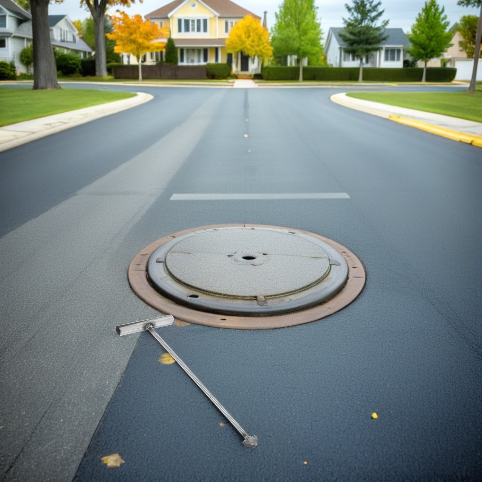 Manhole Cover Lifting - Hak do pokryw kanalizacyjnych ze stali