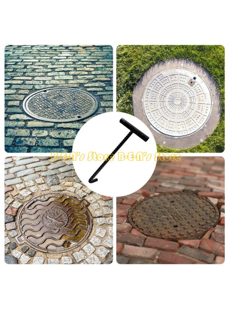 Manhole Cover Lifting - Stalowy hak do włazu Y1AD o