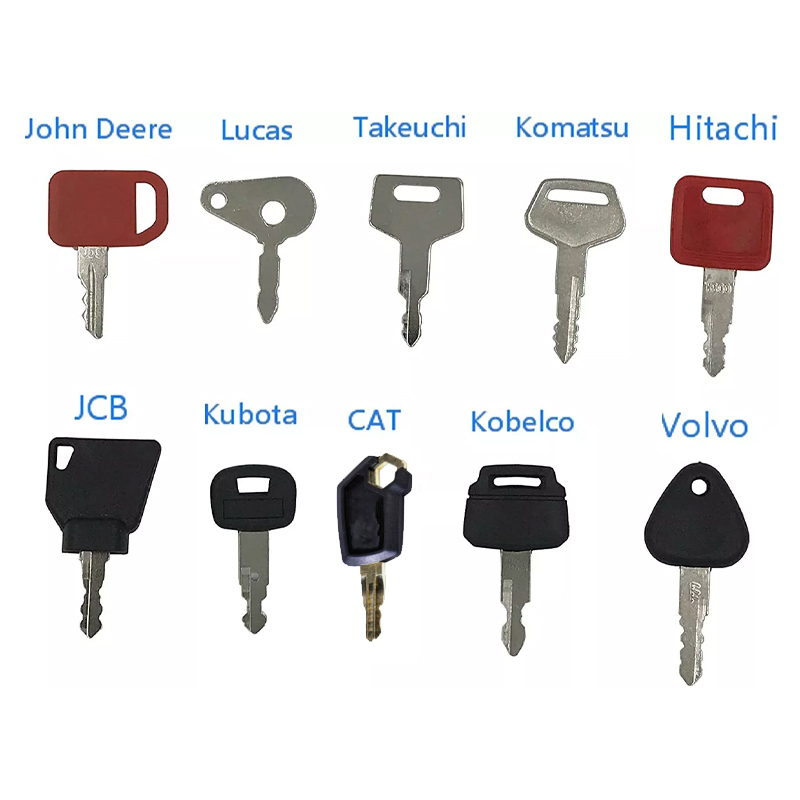 Heavy Equipment Key Set - 10-częściowy zestaw zapłonowy głównego klucza do