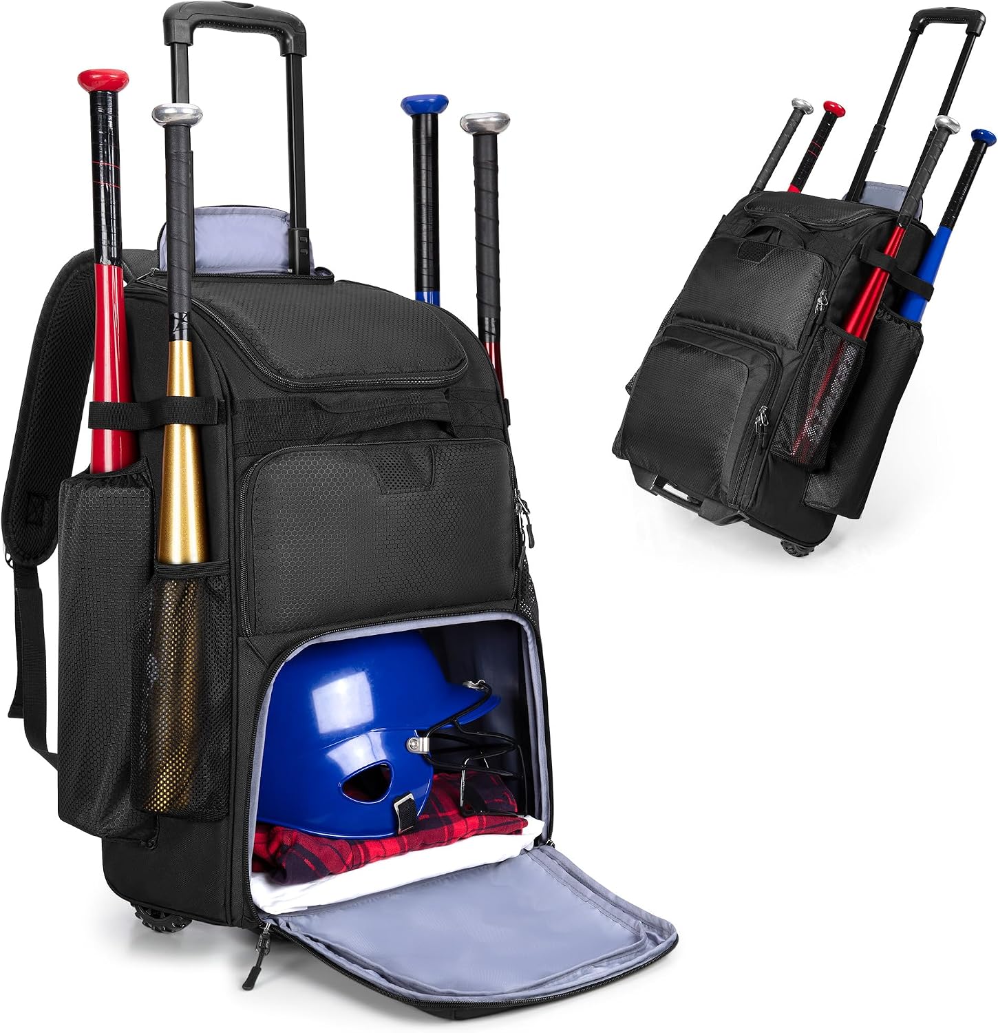 Heavy Equipment Usa - Plecak na kółkach do baseballu, wytrzymała