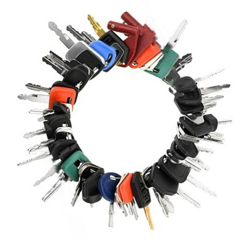 Heavy Equipment Key Set - 50 szt. Zestaw kluczy głównych do