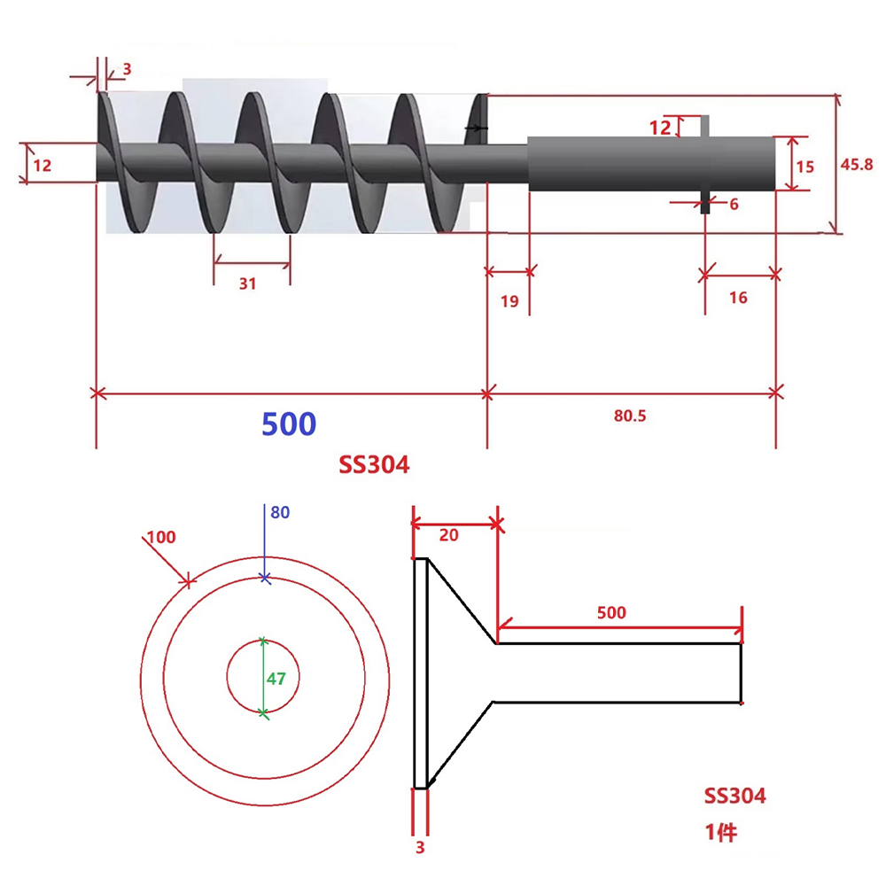 Niestandardowe końcówki do wie – Auger Drill Attachment recenzja i cena