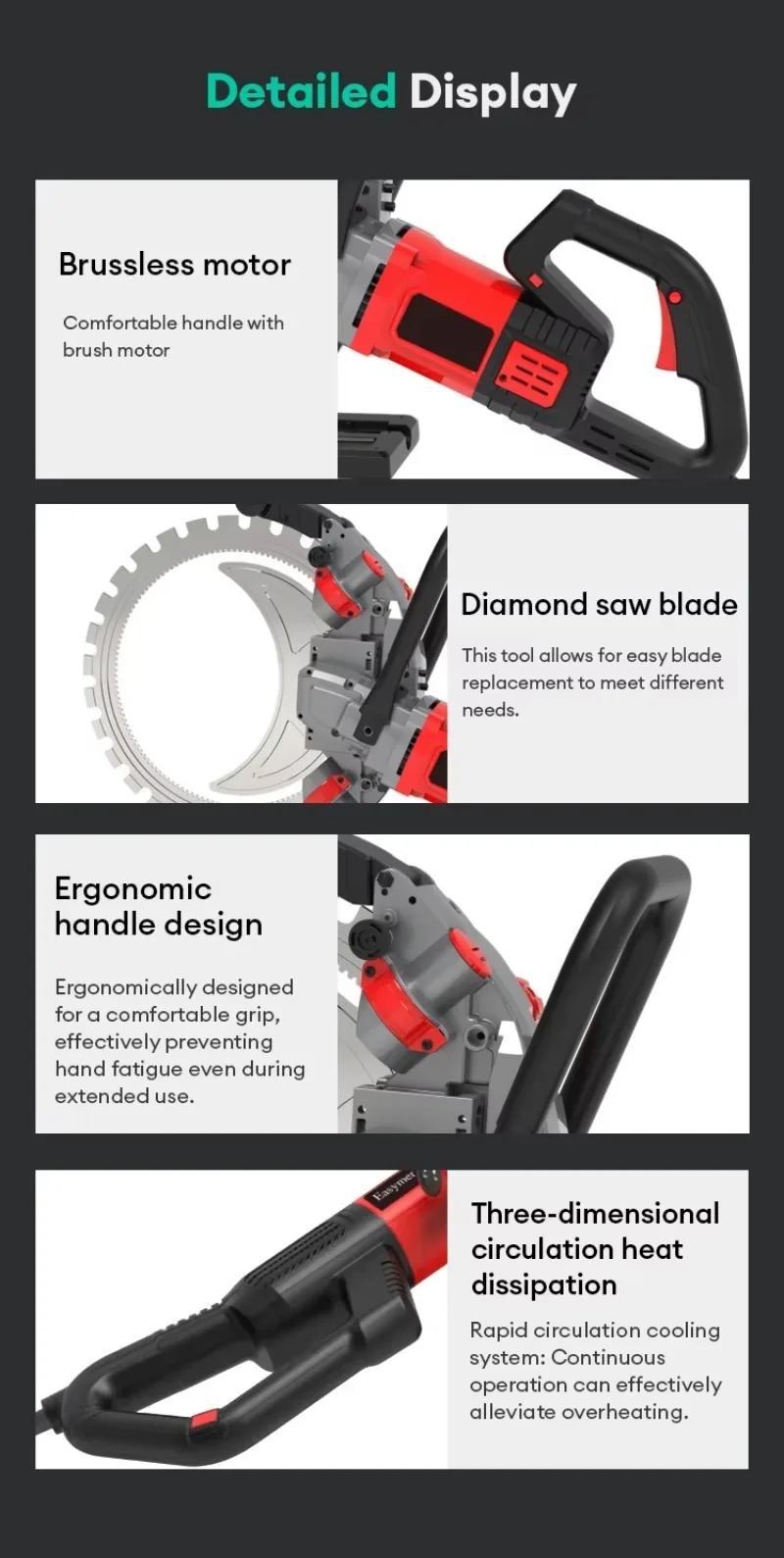 IKN Construction Demand 410mm  – Electric Concrete Cutter recenzja i cena