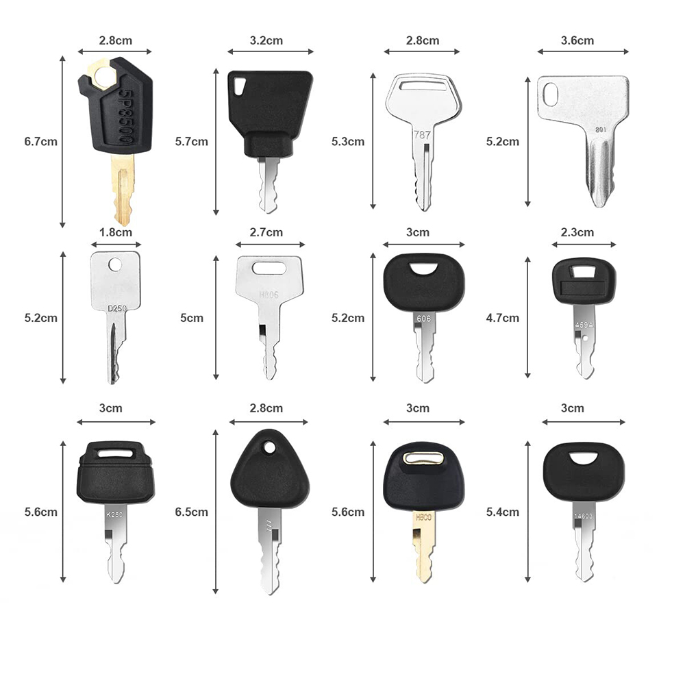 Zestaw 12 kluczy zapłonowych d – Heavy Equipment Key Set recenzja i cena