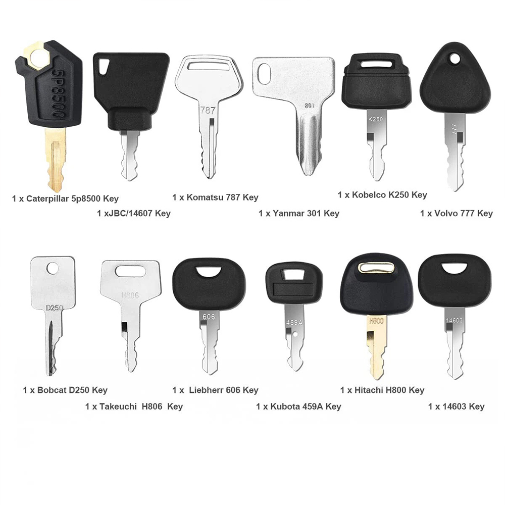 Zestaw 12 kluczy zapłonowych d – Heavy Equipment Key Set recenzja i cena